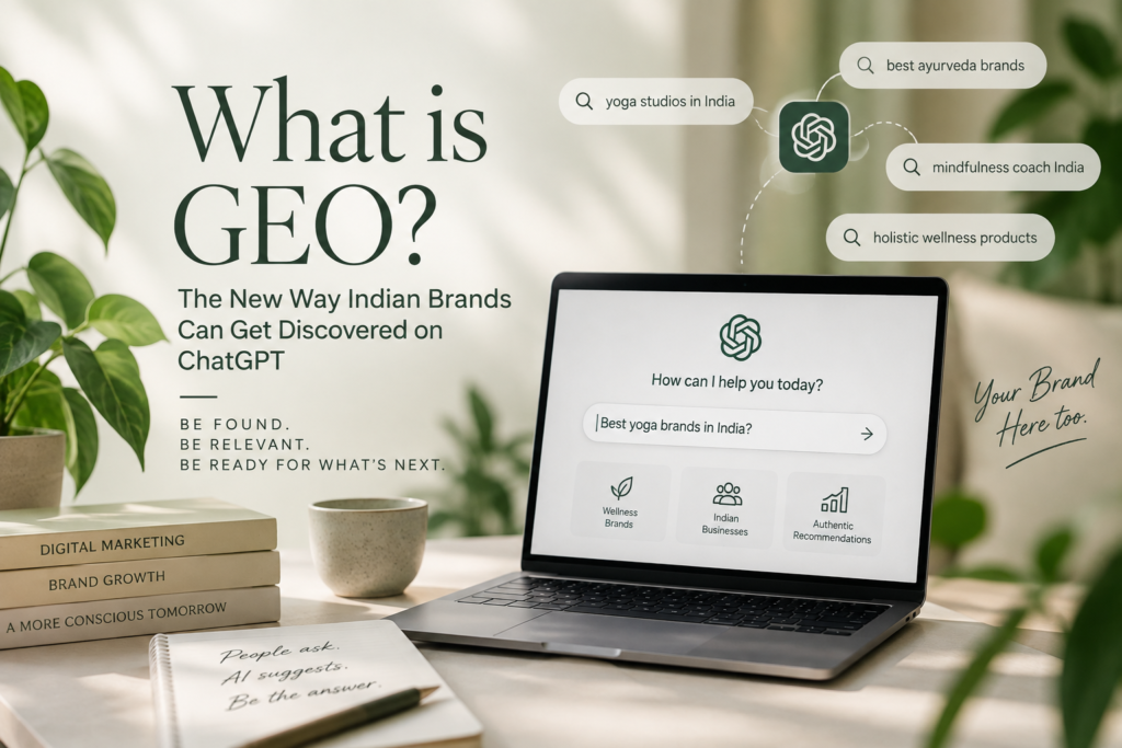 What Is GEO? The New Way Indian Brands Can Get Discovered on ChatGPT and Google AI what is geo? indian brands in ai